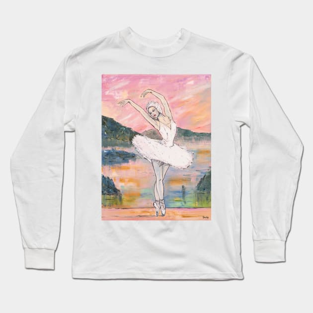 Swan Lake. Odette Long Sleeve T-Shirt by NataliaShchip